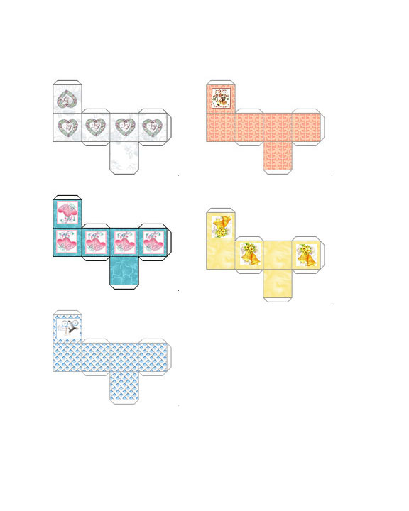 Square boxes wedding small
